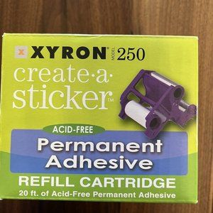 XYRON 250 Create A Sticker Permanent Adhesive Refill Cartridge 20' NEW